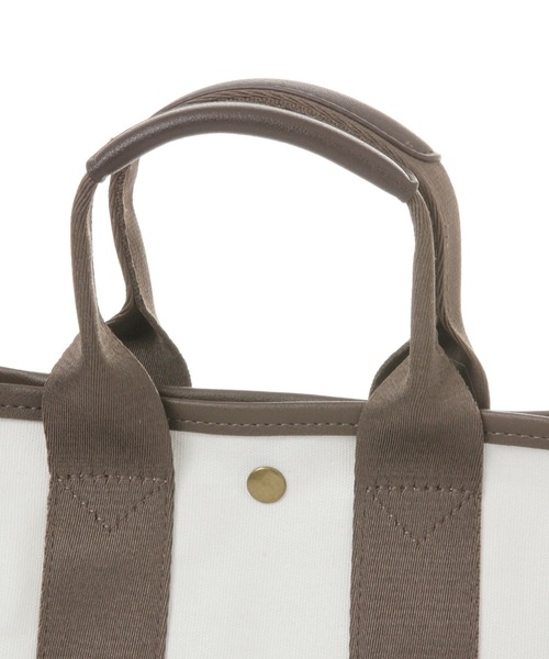 studio CLIP（スタディオクリップ）の「W撥水キャンバストートショルダー（トートバッグ・レディース・オフホワイト/グレー/キャメル・FREE）」の17枚目の写真