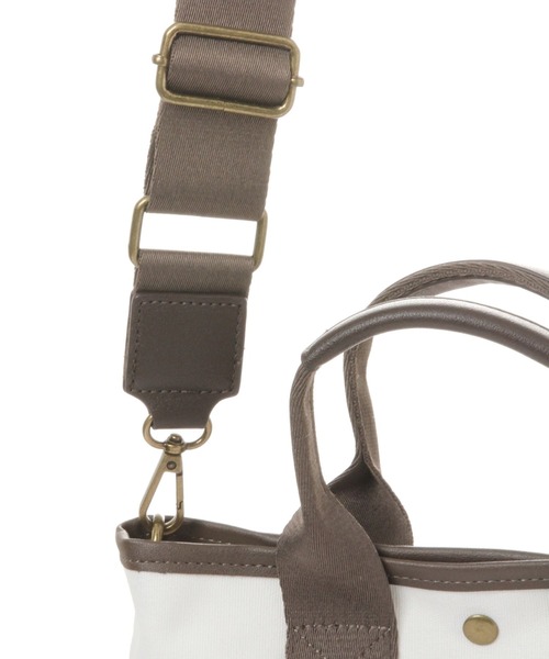studio CLIP（スタディオクリップ）の「W撥水キャンバストートショルダー（トートバッグ・レディース・オフホワイト/グレー/キャメル・FREE）」の18枚目の写真