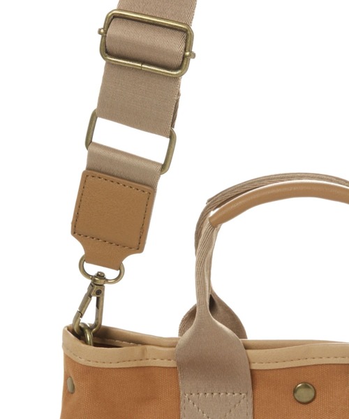 studio CLIP（スタディオクリップ）の「W撥水キャンバストートショルダー（トートバッグ・レディース・オフホワイト/グレー/キャメル・FREE）」の20枚目の写真