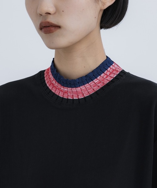 新品 TOGA PULLA 24AW コードピケジャージートップ 黒 サイズ36 新品 TOGA PULLA 24AW コードピケジャージートップ 黒 サイズ36 TOGA