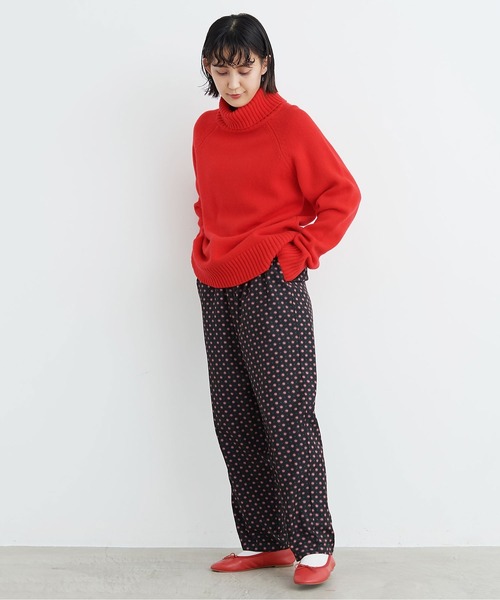 ged GED ブークレ ラウンド プルオーバー ニット 赤 ged GED ブークレ ラウンド プルオーバー ニット 赤