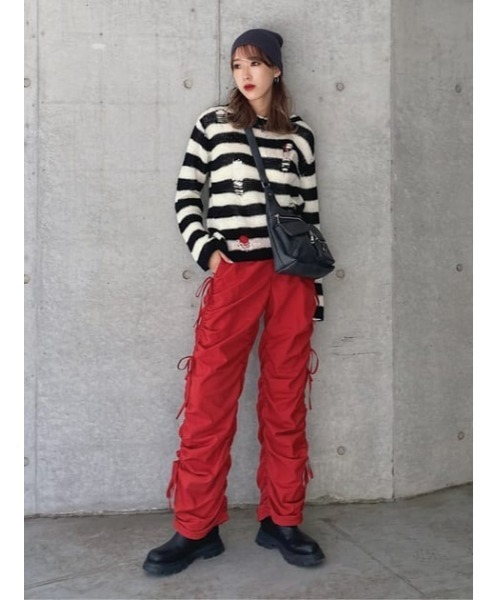 ラグアジェム　LIGHT BORDER C／D  LAGUA GEM LAGUA GEM | FLOWER JAQUARD ニット (ニット ) |SHEL'TTER WEBSTORE