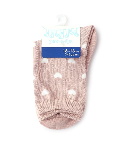 SHOO・LA・RUE（シューラルー）の「◆アソート透かし柄クルー丈ソックス（ソックス/靴下・キッズ・ホワイト系6/ブラック系3/ライトパープル/ピンク系8・53/56/59）」の7枚目の写真