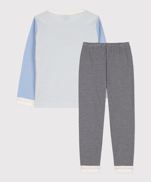 【セール】ミラレ長袖パジャマ（ルームウェア/パジャマ）｜PETIT BATEAU（プチバトー）