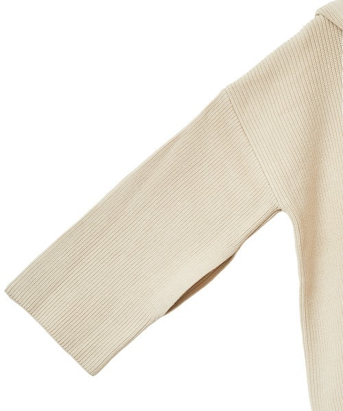 【美品】CLANE＊WIDE HOOD KNIT TOPS ベージュ 1 美品】CLANE＊WIDE HOOD KNIT TOPS ベージュ 1