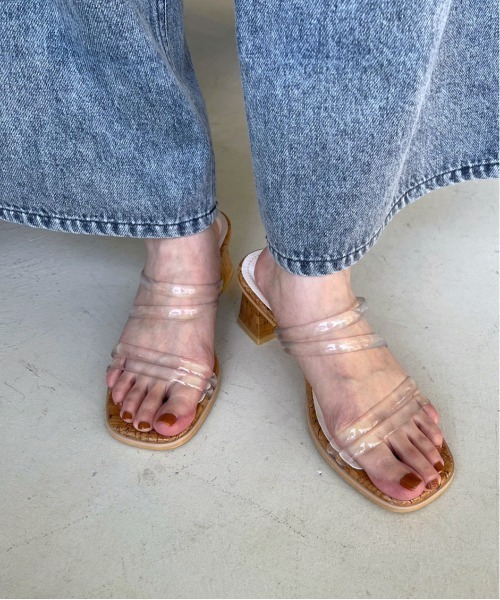 Heather（ヘザー）の「アソートヒールサンダル　186167（サンダル・レディース・アイボリー/ブラック/キャメル/ピンク・M/L/S）」の3枚目の写真