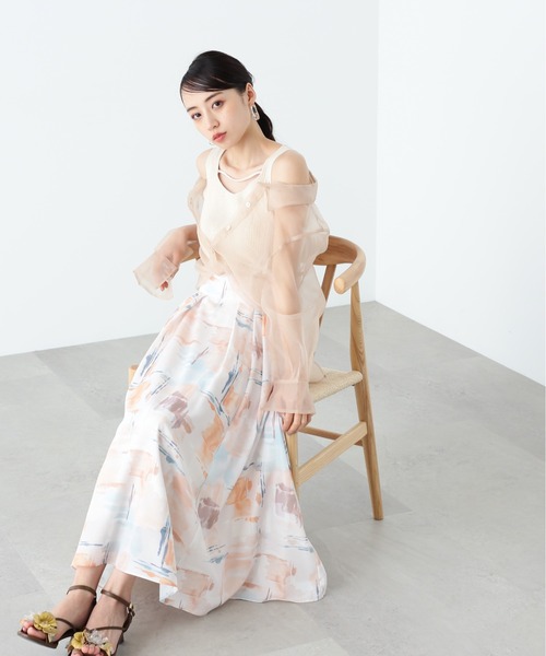 JILL by JILL STUART(ジルバイジルスチュアート)の「◇シアーシャツレイヤードセットブラウス(シャツ/ブラウス・レディース・ブラック/ライトグリーン/ベージュ・FREE)」の11枚目の写真