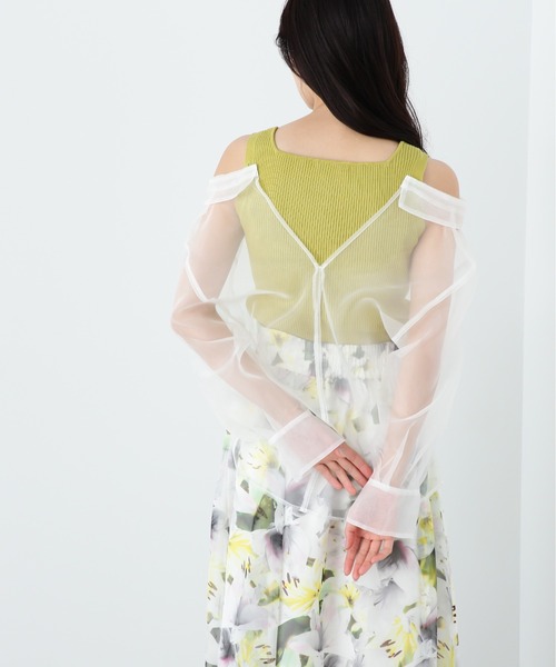JILL by JILL STUART(ジルバイジルスチュアート)の「◇シアーシャツレイヤードセットブラウス(シャツ/ブラウス・レディース・ブラック/ライトグリーン/ベージュ・FREE)」の18枚目の写真