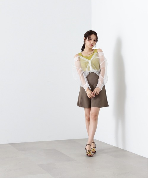JILL by JILL STUART(ジルバイジルスチュアート)の「◇シアーシャツレイヤードセットブラウス(シャツ/ブラウス・レディース・ブラック/ライトグリーン/ベージュ・FREE)」の20枚目の写真