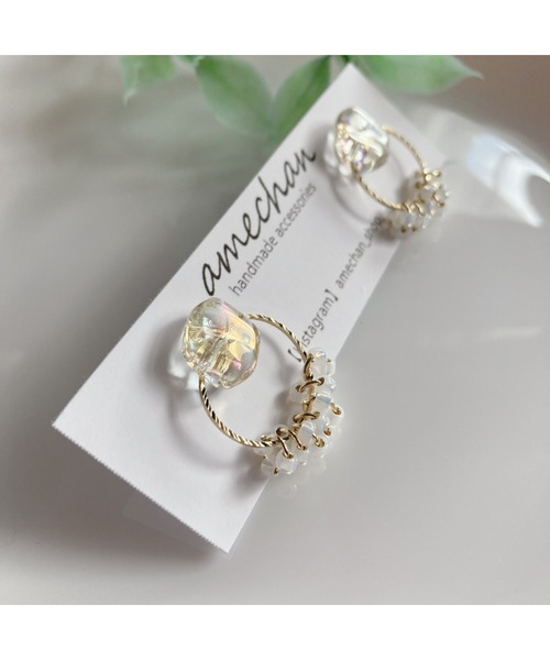 tone(トーン)の「【amechan】ボヌール(ピアス)(MA)(ピアス(両耳用)・レディース・その他/クリア/オレンジ/グリーン/ブルー・FREE)」の7枚目の写真