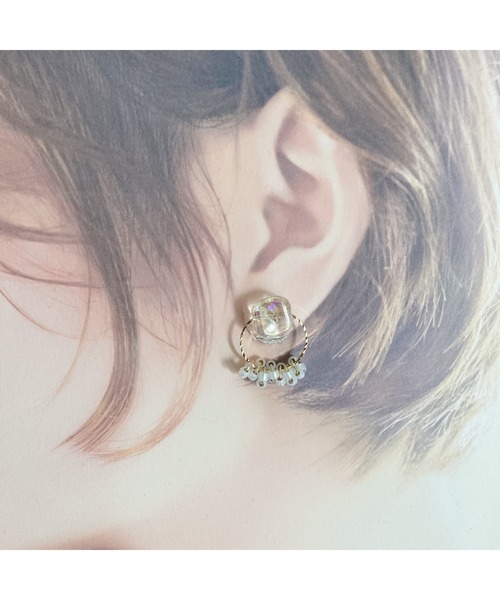 tone(トーン)の「【amechan】ボヌール(ピアス)(MA)(ピアス(両耳用)・レディース・その他/クリア/オレンジ/グリーン/ブルー・FREE)」の11枚目の写真