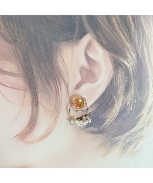 tone(トーン)の「【amechan】ボヌール(ピアス)(MA)(ピアス(両耳用)・レディース・その他/クリア/オレンジ/グリーン/ブルー・FREE)」の15枚目の写真