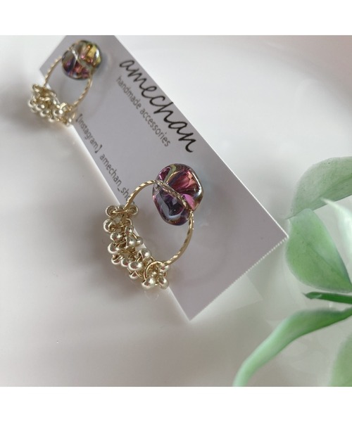 tone(トーン)の「【amechan】ボヌール(ピアス)(MA)(ピアス(両耳用)・レディース・その他/クリア/オレンジ/グリーン/ブルー・FREE)」の17枚目の写真