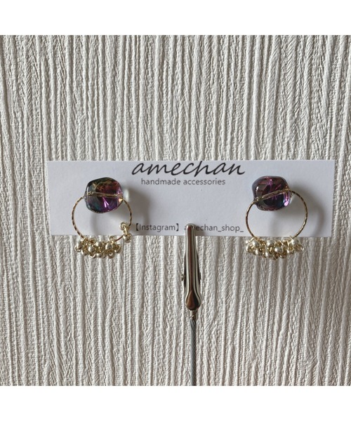 tone(トーン)の「【amechan】ボヌール(ピアス)(MA)(ピアス(両耳用)・レディース・その他/クリア/オレンジ/グリーン/ブルー・FREE)」の18枚目の写真
