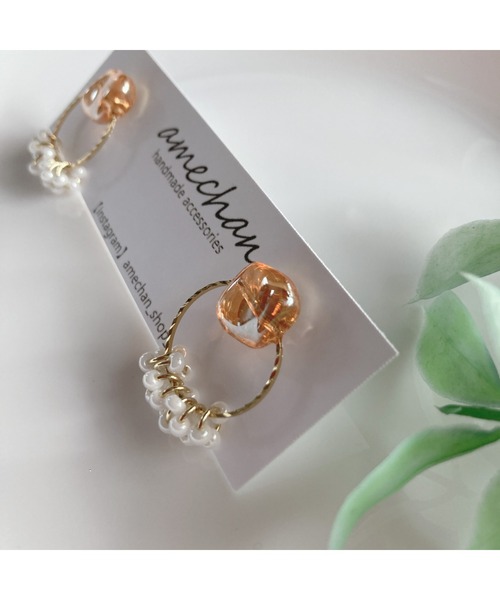 tone(トーン)の「【amechan】ボヌール(ピアス)(MA)(ピアス(両耳用)・レディース・その他/クリア/オレンジ/グリーン/ブルー・FREE)」の13枚目の写真