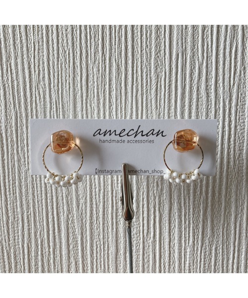 tone(トーン)の「【amechan】ボヌール(ピアス)(MA)(ピアス(両耳用)・レディース・その他/クリア/オレンジ/グリーン/ブルー・FREE)」の14枚目の写真