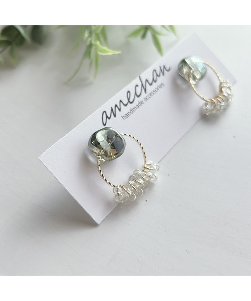 tone(トーン)の「【amechan】ボヌール(ピアス)(MA)(ピアス(両耳用)・レディース・その他/クリア/オレンジ/グリーン/ブルー・FREE)」の21枚目の写真
