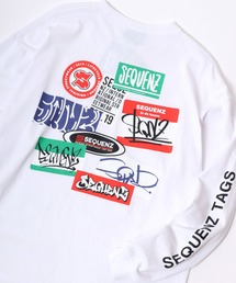 SEQUENZ（シークエンズ）の「SEQUENZ/シークエンズ オーバーサイズ  ファイヤー ワッペン モチーフ バックプリント ロゴ ロンT（Tシャツ/カットソー・メンズ）」