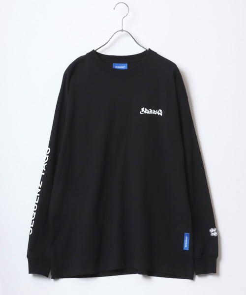 SEQUENZ(シークエンズ)の「SEQUENZ/シークエンズ オーバーサイズ ファイヤー ワッペン モチーフ バックプリント ロゴ ロンT(Tシャツ/カットソー・メンズ・カーキ/ブラック/レモンイエロー/ブラック系その他/ホワイト/ホワイト系その他・M/L/LL)」の21枚目の写真