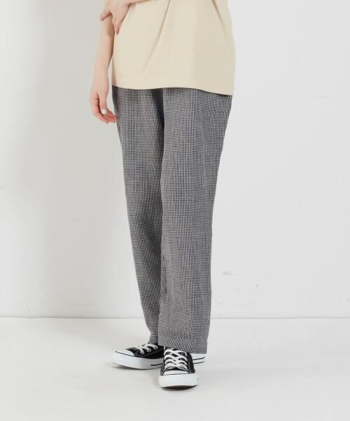 conges payes ADIEU TRISTESSE（コンジェ ペイエ アデュートリステス）の「リネンテーパードパンツ（その他パンツ・レディース・グレー系その他/ブルー系その他/ネイビー/ブラック系その他・38）」の4枚目の写真