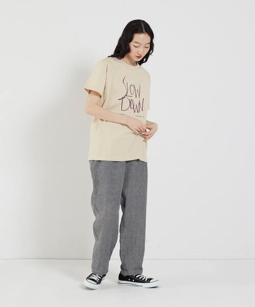 conges payes ADIEU TRISTESSE（コンジェ ペイエ アデュートリステス）の「リネンテーパードパンツ（その他パンツ・レディース・グレー系その他/ブルー系その他/ネイビー/ブラック系その他・38）」の5枚目の写真