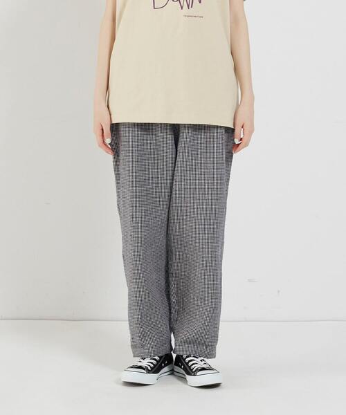 conges payes ADIEU TRISTESSE（コンジェ ペイエ アデュートリステス）の「リネンテーパードパンツ（その他パンツ・レディース・グレー系その他/ブルー系その他/ネイビー/ブラック系その他・38）」の7枚目の写真