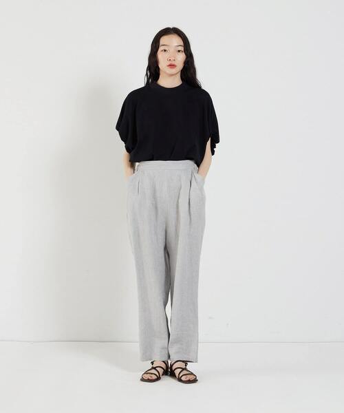 conges payes ADIEU TRISTESSE（コンジェ ペイエ アデュートリステス）の「リネンテーパードパンツ（その他パンツ・レディース・グレー系その他/ブルー系その他/ネイビー/ブラック系その他・38）」の12枚目の写真