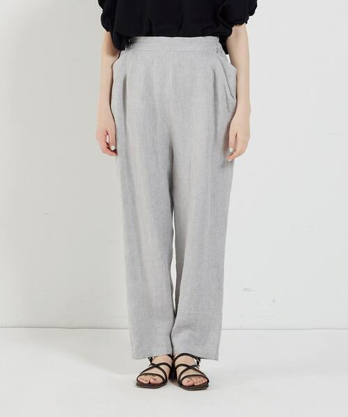 conges payes ADIEU TRISTESSE（コンジェ ペイエ アデュートリステス）の「リネンテーパードパンツ（その他パンツ・レディース・グレー系その他/ブルー系その他/ネイビー/ブラック系その他・38）」の18枚目の写真