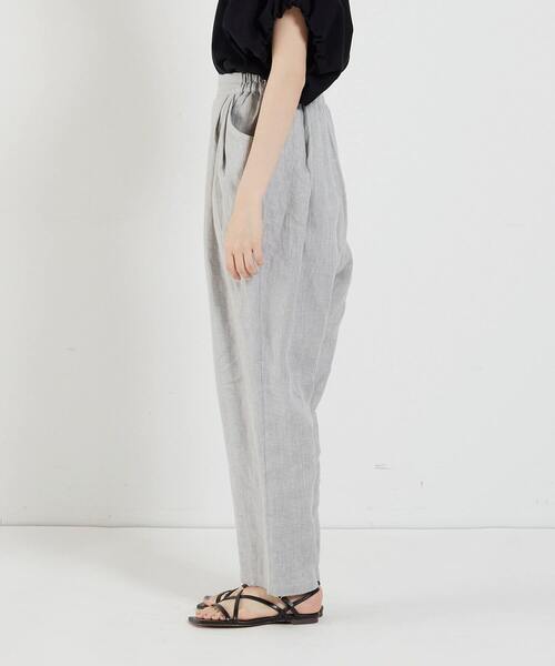 conges payes ADIEU TRISTESSE（コンジェ ペイエ アデュートリステス）の「リネンテーパードパンツ（その他パンツ・レディース・グレー系その他/ブルー系その他/ネイビー/ブラック系その他・38）」の19枚目の写真