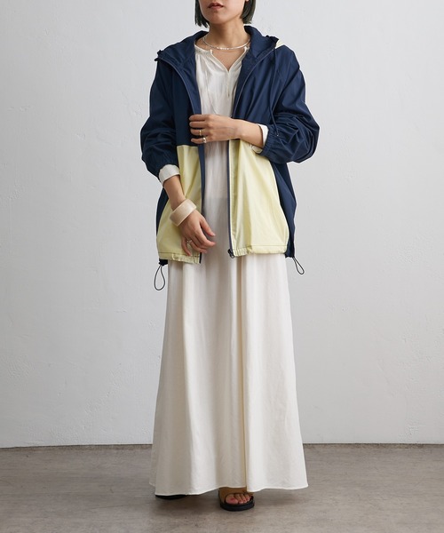 Omekashi（オメカシ）の「2トーンマウンテンパーカー（マウンテンパーカー・レディース・ネイビー/ベージュ・FREE）」の9枚目の写真