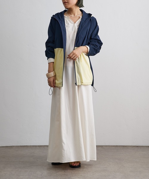 Omekashi（オメカシ）の「2トーンマウンテンパーカー（マウンテンパーカー・レディース・ネイビー/ベージュ・FREE）」の10枚目の写真