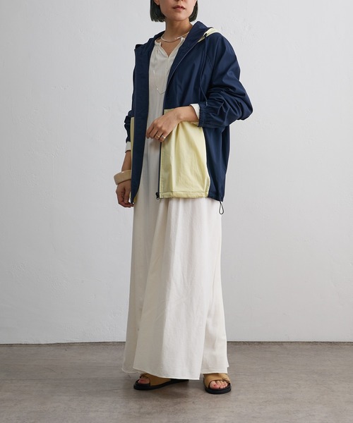 Omekashi（オメカシ）の「2トーンマウンテンパーカー（マウンテンパーカー・レディース・ネイビー/ベージュ・FREE）」の11枚目の写真