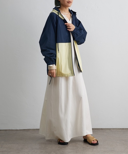 Omekashi（オメカシ）の「2トーンマウンテンパーカー（マウンテンパーカー・レディース・ネイビー/ベージュ・FREE）」の13枚目の写真