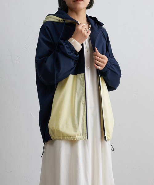 Omekashi（オメカシ）の「2トーンマウンテンパーカー（マウンテンパーカー・レディース・ネイビー/ベージュ・FREE）」の6枚目の写真