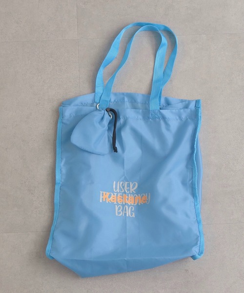 Kastane（カスタネ）の「パッカブルエコBAG（エコバッグ/サブバッグ・レディース・アイボリー/サックスブルー/イエロー/ピンク/オレンジ・FREE）」の11枚目の写真