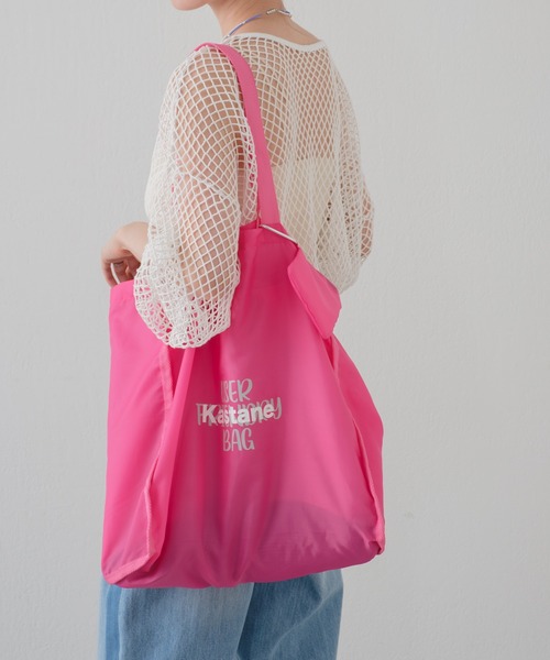 Kastane（カスタネ）の「パッカブルエコBAG（エコバッグ/サブバッグ・レディース・アイボリー/サックスブルー/イエロー/ピンク/オレンジ・FREE）」の19枚目の写真