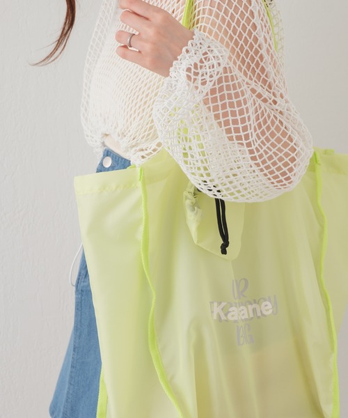 Kastane（カスタネ）の「パッカブルエコBAG（エコバッグ/サブバッグ・レディース・アイボリー/サックスブルー/イエロー/ピンク/オレンジ・FREE）」の21枚目の写真