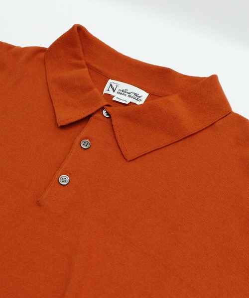 RNA-N（アールエヌエーエヌ）の「K2627 コットンニットポロシャツ（ポロシャツ・レディース・ベージュ/オレンジ/チャコール/グリーン・MEDIUM）」の13枚目の写真