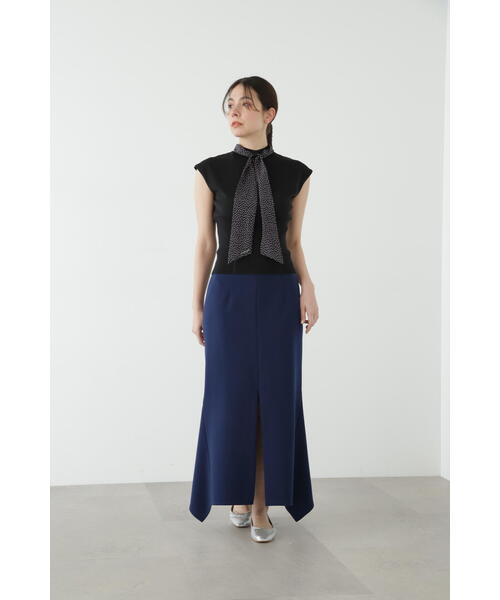 JILL STUART(ジルスチュアート)の「◆スカーフ付きニットトップ(ニット/セーター・レディース・ブルー/ブラック/ホワイト・FREE)」の7枚目の写真