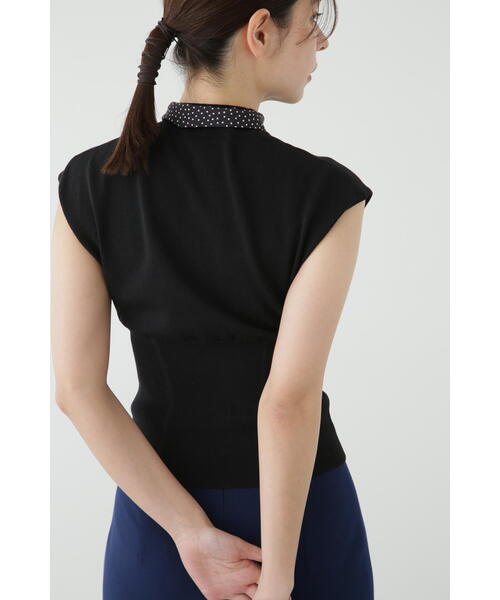 JILL STUART(ジルスチュアート)の「◆スカーフ付きニットトップ(ニット/セーター・レディース・ブルー/ブラック/ホワイト・FREE)」の9枚目の写真
