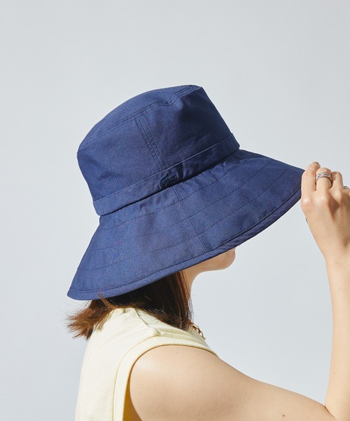 LACOSTE(ラコステ)の「【LACOSTE】つば広ダウンハット L7068 CBS(ハット・レディース・ネイビー/ベージュ・FREE)」の2枚目の写真