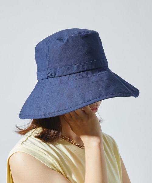 LACOSTE(ラコステ)の「【LACOSTE】つば広ダウンハット L7068 CBS(ハット・レディース・ネイビー/ベージュ・FREE)」の5枚目の写真