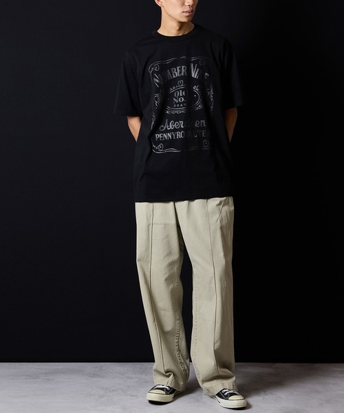 NUMBER (N)INE(ナンバーナイン)の「NUMBER NINE T-SHIRT / ナンバーナイン オールドモチーフロゴ Tシャツ(Tシャツ/カットソー・メンズ・ブラック/ホワイト/チャコールグレー/ブラック×ブラック・2/3/4/5)」の19枚目の写真