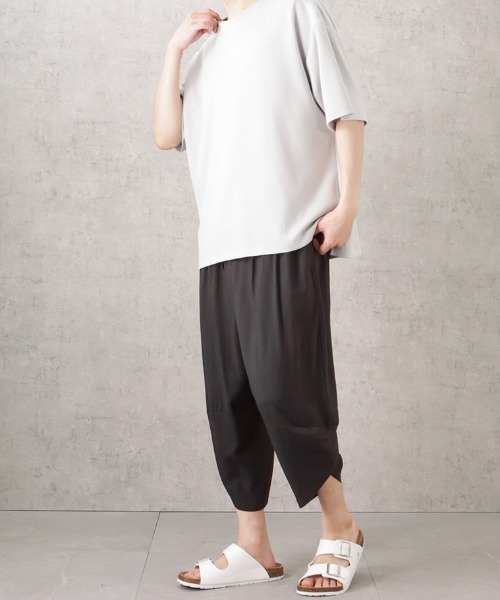 NAVY(ネイビー)の「接触冷感 レーヨンバルーンクロップトパンツ サルエルパンツ アラジンパンツ(その他パンツ・メンズ・ブラウン/グリーン/チャコール/ブラック/パープル・L/M/XL)」の8枚目の写真
