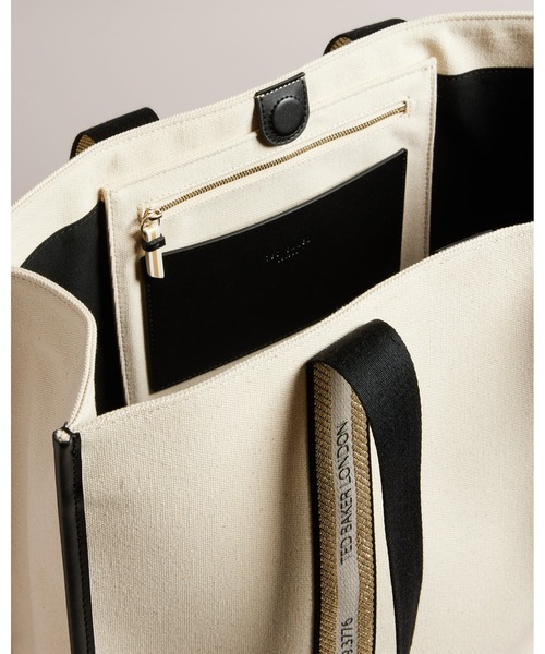 Ted Baker(テッドベーカー)の「GEORJEY ブランデッド キャンバス トートバッグ(トートバッグ・レディース・オートミール・O/S)」の9枚目の写真