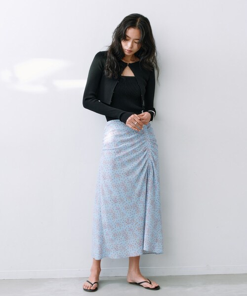 CODE A（コードエー）の「open front cardigan（カーディガン/ボレロ・レディース・ブラック/アイボリー・00）」の15枚目の写真