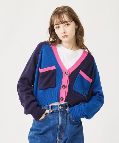 MILKFED.（ミルクフェド）の「PANELED KNIT CARDIGAN（カーディガン/ボレロ・レディース・ベージュ/ネイビー/パープル・ONE SIZE）」の21枚目の写真