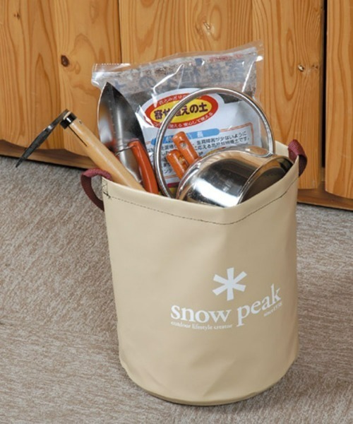 snow peak フロアマット防水 収納バッグ グレー