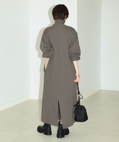 B:MING by BEAMS(ビーミングバイビームス)の「B:MING by BEAMS / ハーフジップ 裏毛 ワンピース(ワンピース・レディース・ピンク系その他/チャコールグレー/ベージュ・SMALL/MEDIUM)」の7枚目の写真