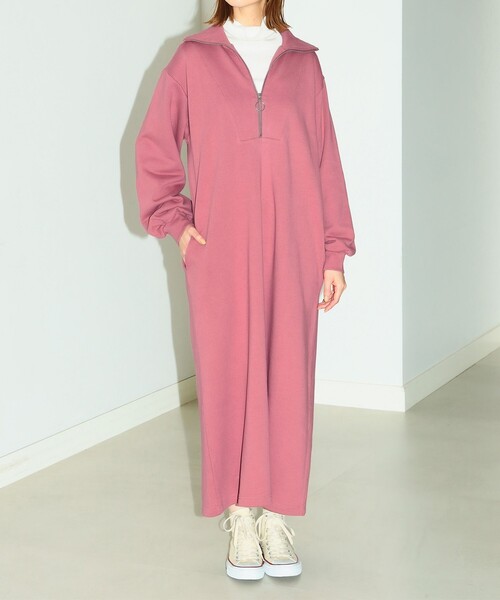 B:MING by BEAMS(ビーミングバイビームス)の「B:MING by BEAMS / ハーフジップ 裏毛 ワンピース(ワンピース・レディース・ピンク系その他/チャコールグレー/ベージュ・SMALL/MEDIUM)」の22枚目の写真